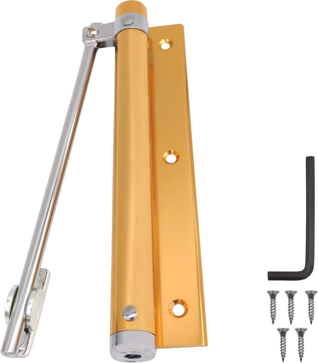 Ferme Porte Automatique À Ressort En Alliage D Aluminium Pour Portes Légères Réglable Pour Intérieur Et Usage Domestique