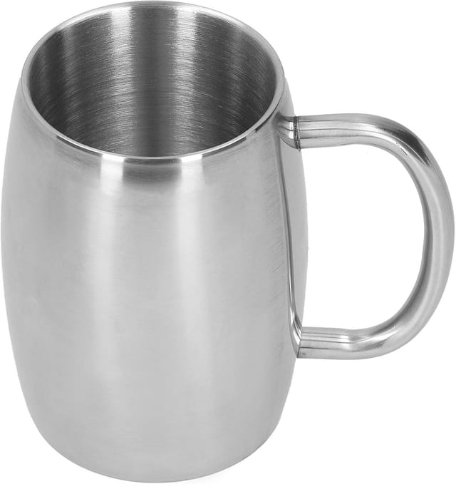 Tasse À Café En Acier Inoxydable De 500 Ml, Grande Capacité Pour Thé, Bière Et Lait, Usage Domestique Ou Professionnel