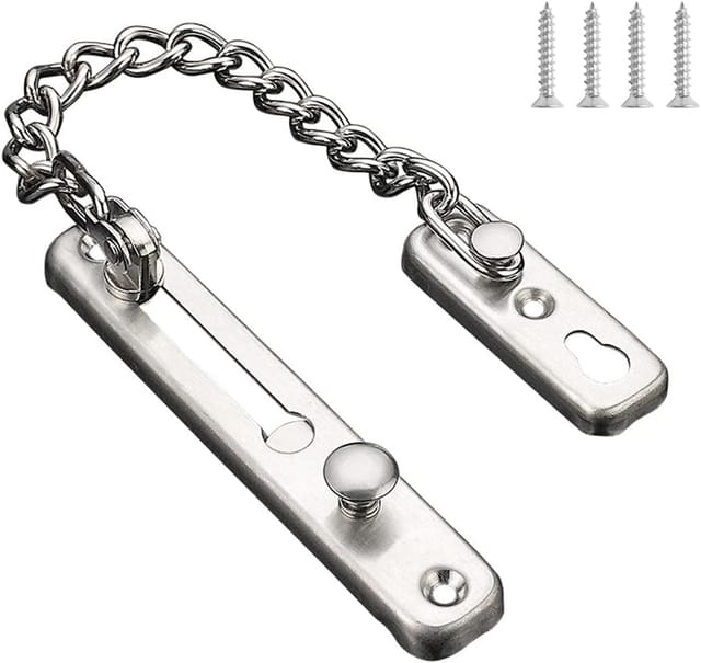 Chaîne De Sécurité En Acier Inoxydable Pour Porte Avec Verrou Pour Maison Hôtel Et Appartement Protection