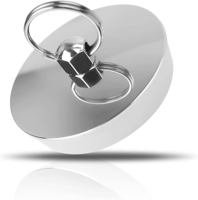Bouchon De Baignoire Argenté En Silicone Avec Surface Inox Pour Diamètre Quarante Deux À Quarante Trois Millimètres