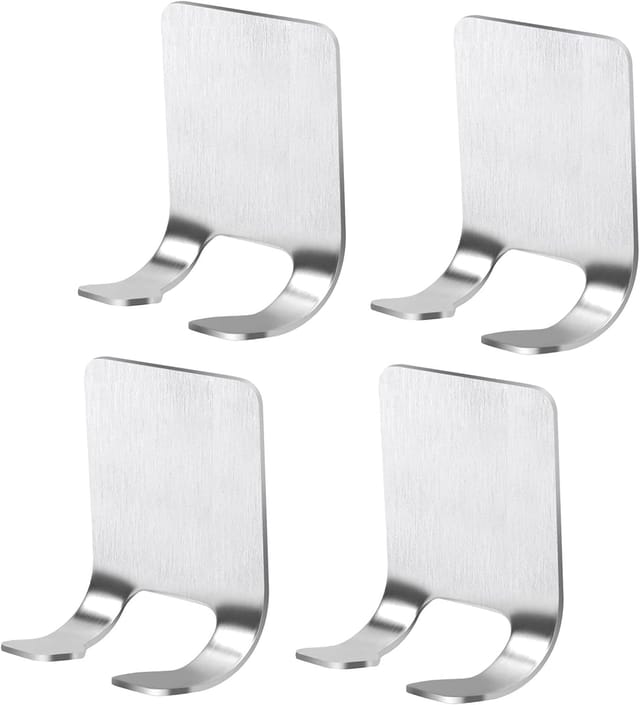 Lot De Quatre Crochets Pour Rasoir En Acier Inoxydable Multifonctions Pour Salle De Bain Chambre Et Cuisine Support Mural Pratique