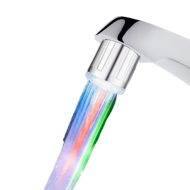 Robinet De Cuisine/salle De Bain Avec Led À Dégradé De Couleurs Sensible À La Température De Couleur, Pour Un Style Élégant Et Moderne.