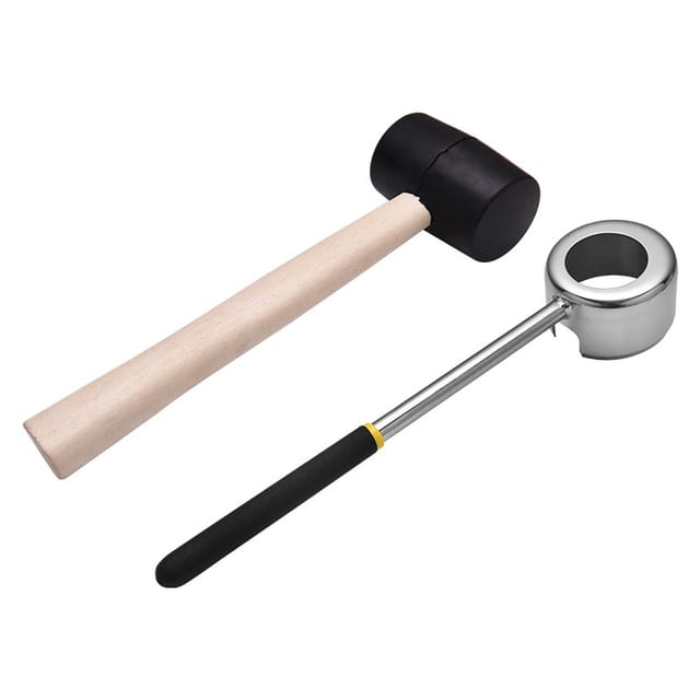 Ouvre-noix De Coco Avec Marteau, Outil Ultra Sûr Et Facile À Ouvrir Pour Les Jeunes Noix De Coco, Kit D'Ouvre-noix De Coco Fabriqué En Matériau De Qualité Alimentaire