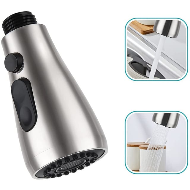 Tête De Remplacement Pour Robinet De Cuisine Extensible Avec Jet Et Mode Pause Pour Nettoyage Efficace Et Confort Quotidien