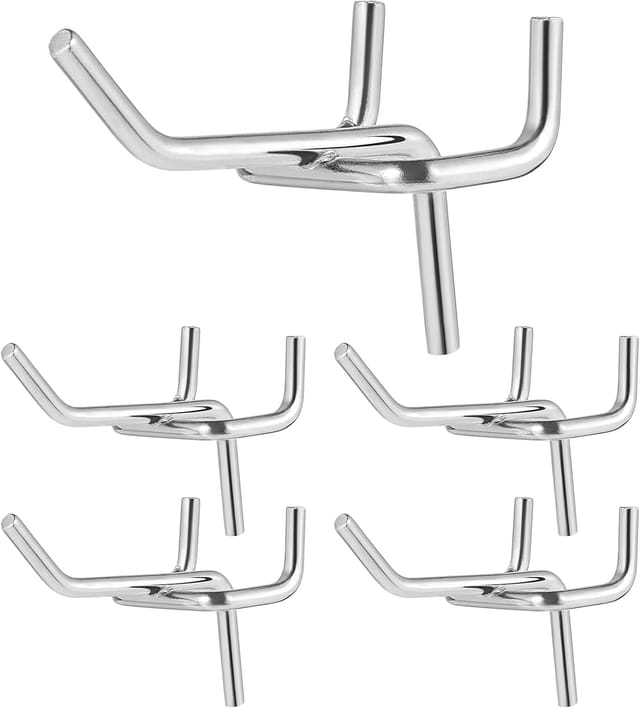 Lot De 100 Crochets De Présentation En Acier Pour Atelier Et Garage, Supports Suspendus Pour Outils Et Équipements