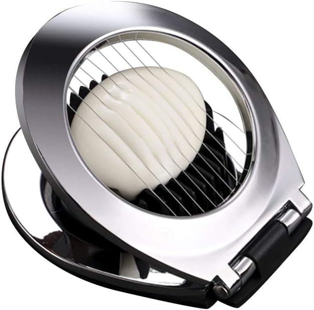 Coupe Oeuf Deux En Un En Acier Inoxydable Durable Pour Trancher Les Oeufs Durs Et Les Fruits Outil De Cuisine Polyvalent Et Robuste