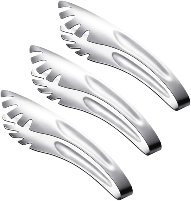 Lot De 3 Pinces À Pâtes Italiennes En Acier Inoxydable, Service De Table Pour Spaghetti Et Cuisine, Élégantes Et Robustes