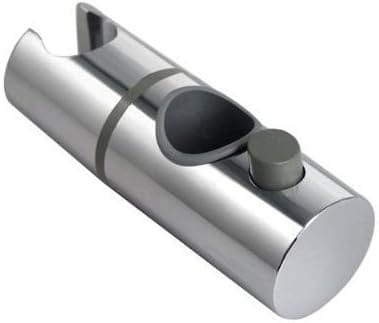 Support De Douche Réglable 360° Avec Clip Coulissant En Abs, Rail Chromé Pour Pommeau De Douche Mains Libres