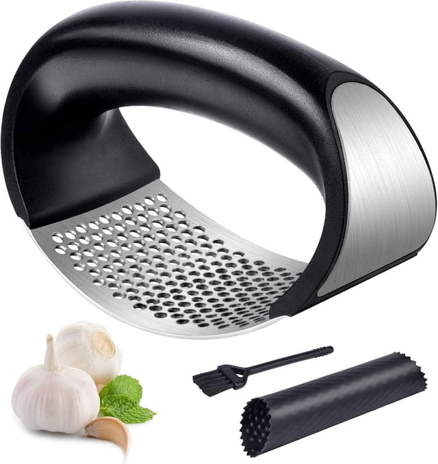 Presse Ail En Silicone Tube Éplucheur Facile À Presser Et Nettoyer Lavable Au Lave Vaisselle Pratique
