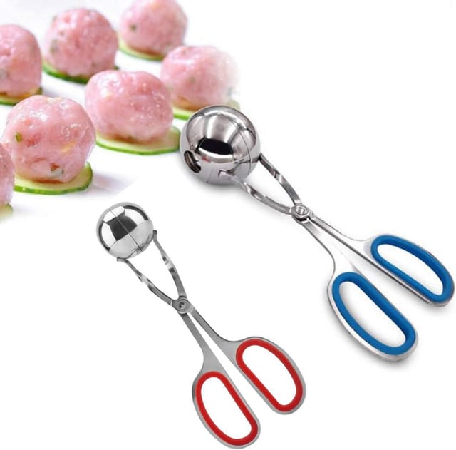Lot De 2 Pinces À Boulettes De Riz En Acier Inoxydable Antiadhésives, Pinces À Gâteaux Et Biscuits, Ustensiles De Cuisine