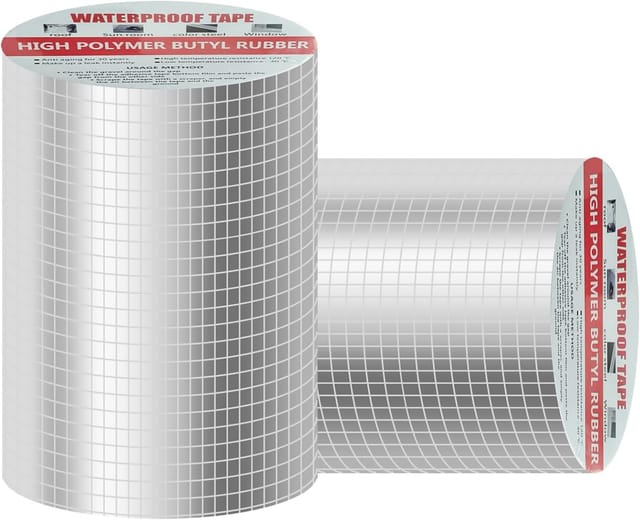 Ruban D'Étanchéité Caoutchouc Butyle Aluminium - Réparation Étanche Durable Surfaces Et Toits