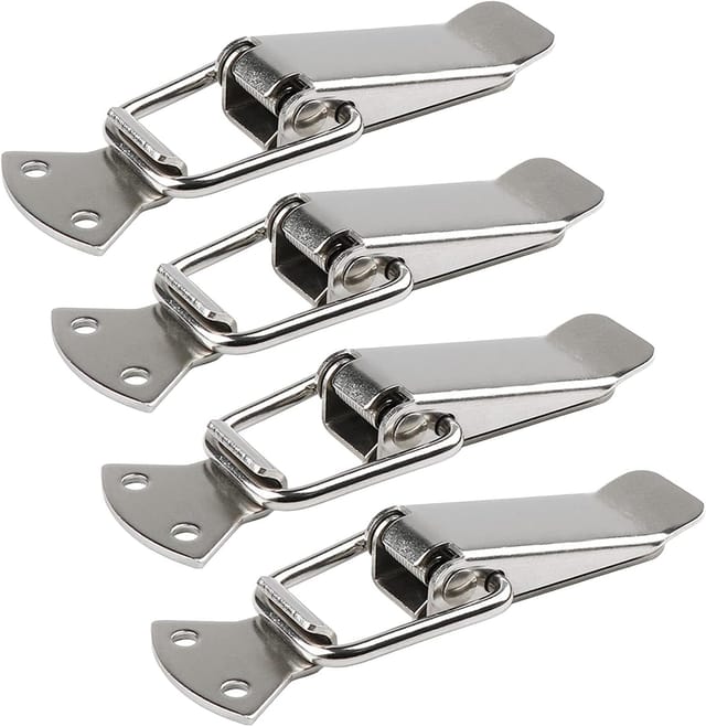 Pinces De Fixation En Acier Inoxydable Pour Boîte À Outils Et Tiroirs Verrouillage Pour Coffre Et Casier