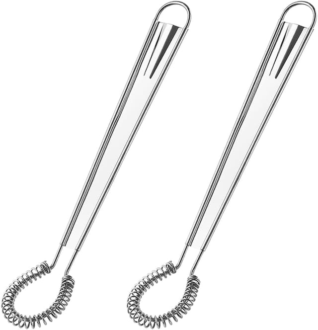 Lot De Deux Batteurs Manuels Mini En Spirale Pour Œufs Et Crème Fouet À Ressort Pour Préparer Le Thé Au Lait Et Les Pâtisseries