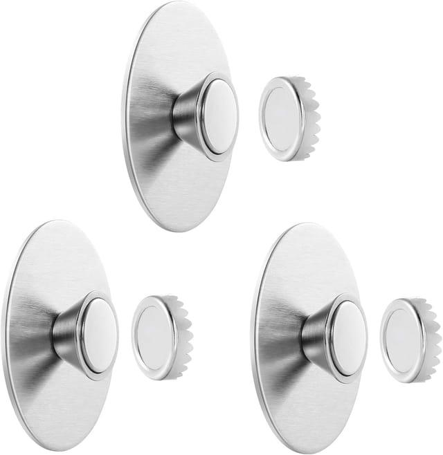 Lot De 3 Porte-savons Magnétiques Pour Fixation Murale, Support Suspendu Qui Protège Le Savon, Idéal Pour Salle De Bain Et Cuisine