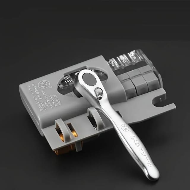 Mini Clé À Cliquet Multifonctionnelle, Embout De Tournevis Cruciforme De Forme Spéciale, Ensemble D'Outils À Main Pour Le Bricolage