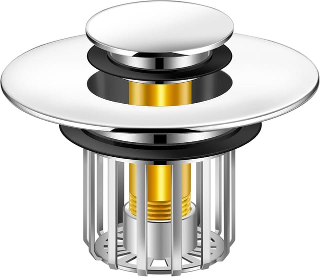 Bouchon De Lavabo Récupérateur De Cheveux Pour Bonde De Douche Bouchon De Bonde Escamotable Protection Pour Bonde De Lavabo De 3,5 À 4,5 Cm De Diamètre.