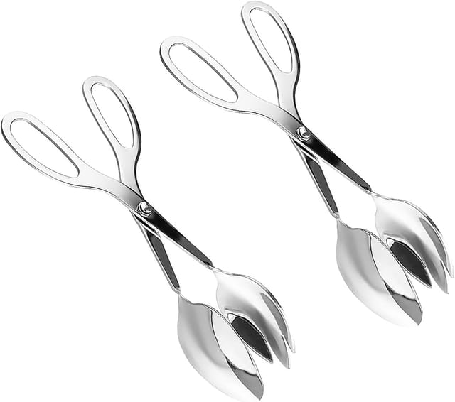 Lot De Deux Pinces À Salade En Acier Inoxydable Pour Buffet Et Viande Outil Pour Desserts Et Steaks Service De Table
