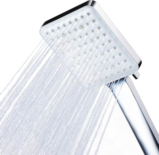 Douchette Haute Pression Carrée Universelle Réglable Pommeau De Douche Puissant Pour Salle De Bain Et Douche