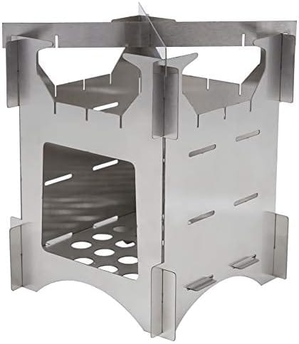 Poêle À Bois Pliant En Titane Pour Camping Et Randonnée Accessoire Pour Barbecue Et Pique Nique Réchaud Nomade