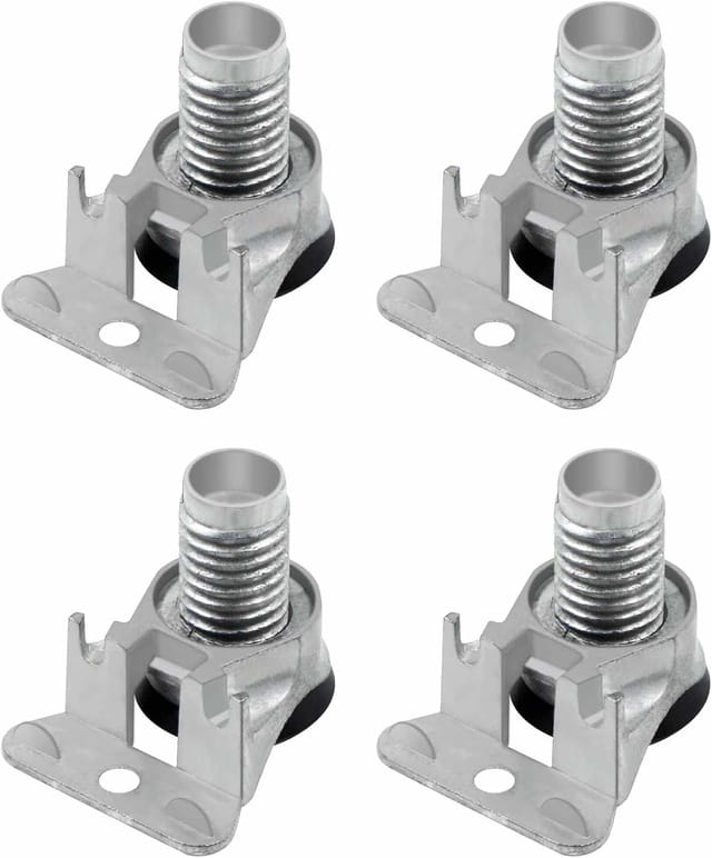 Lot De Quatre Pieds Réglables En Alliage De Zinc Pour Meubles Avec Écrou Anti Vacillement Pour Table Et Étagère