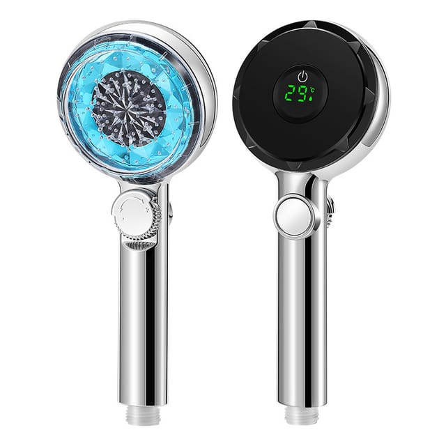 Douchette Telephonique Avec Affichage De Temperature Haute Pression Pommeau De Douche Numerique Réglable Avec Filtre Pour Salle De Bain