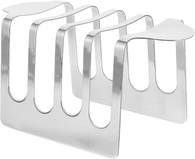 Porte-toasts En Inox Pour 4 Pièces, Grille À Pain Élégante, Idéale Pour Le Refroidissement, Le Service Et La Décoration De Table