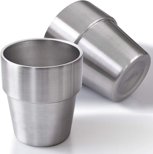 Mug En Acier Inoxydable 10 Oz, Tasse En Métal À Double Paroi, Idéal Pour Les Barbecues, La Maison, Le Bureau, Les Fêtes Et Les Trajets En Voiture.