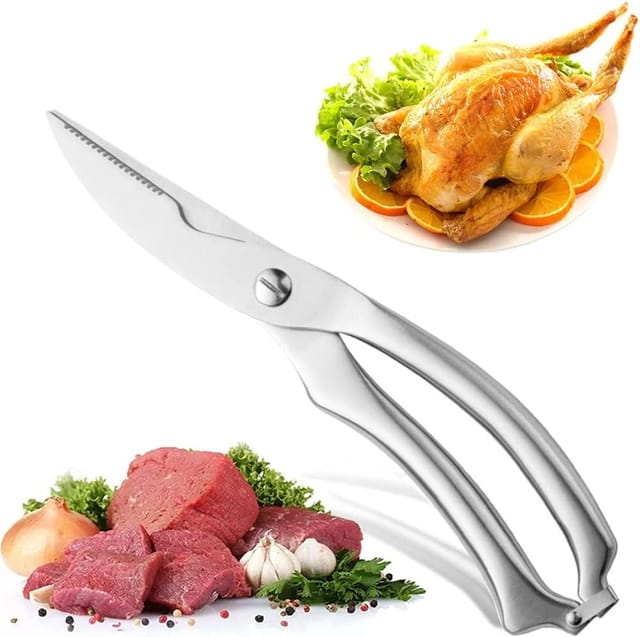 Ciseaux De Cuisine Multifonction Robustes En Acier Inoxydable Pour Volaille Poisson Et Légumes