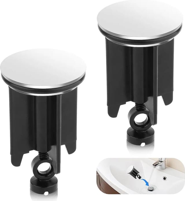 Lot De Deux Bouchons De Lavabo Diamètre Quarante Millimètres Bonde D Évier Pour Salle De Bain Et Cuisine Bouche Trou