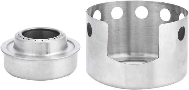 Réchaud À Alcool Portable En Acier Inoxydable Pour Camping Et Randonnée, Petit Brûleur Compact Pour Pique-nique