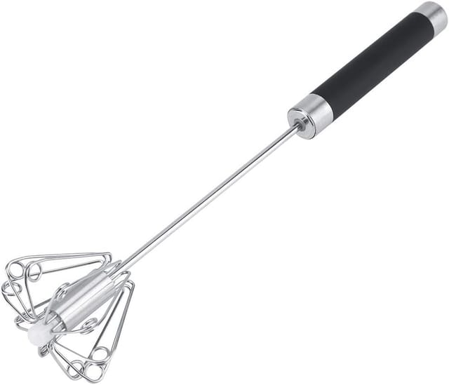 Batteur Manuel Rotatif En Acier Inoxydable Anti Rouille Pour Œufs Et Crème Accessoire De Cuisine Robuste Et Durable