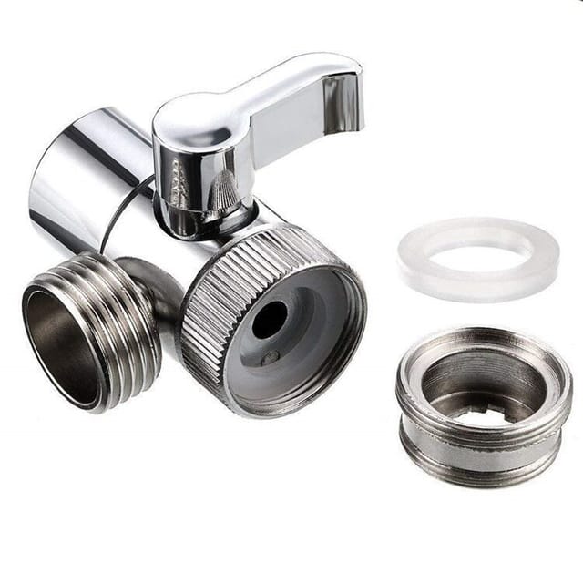 Robinet Inverseur De Douche À 3 Voies M22 X M24, Adaptateur De Remplacement Pour Robinet De Douche De Cuisine Ou De Salle De Bain