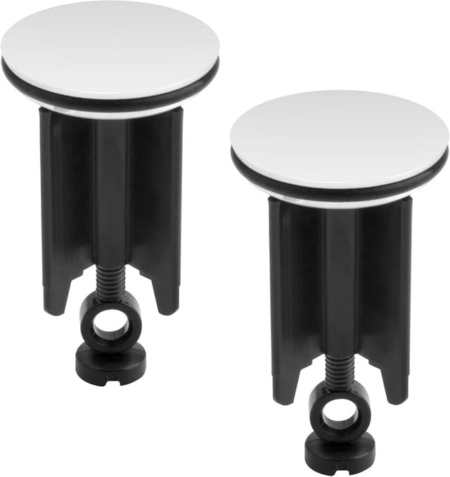 Lot De 2 Bouchons D’évier Universels 40 Mm Avec Joint, Bonde De Fermeture Pour Tous Types D’éviers De Cuisine Et Salle De Bain
