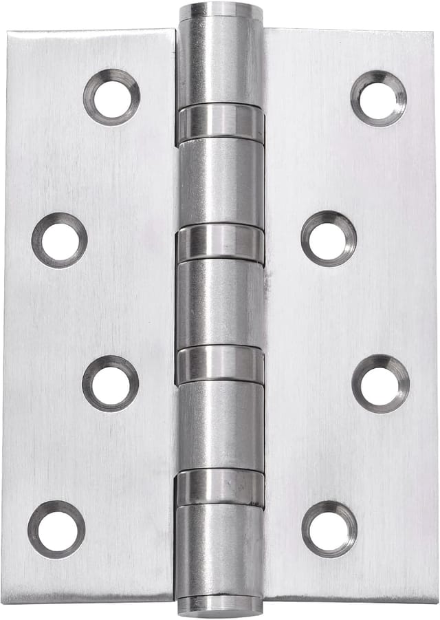 Paumelle De Porte Quatre Pouces Par Trois Pouces En Acier Inoxydable Mat Pour Armoires Et Placards Résistant À La Corrosion