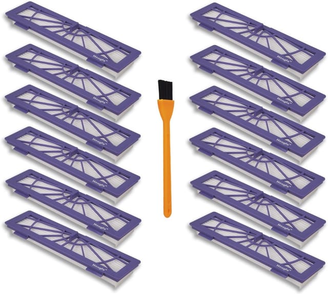 Filtres De Rechange Pour Neato Connected D7, Lot De 12 Filtres Neato Botvac Série D Compatibles Avec Les Aspirateurs Robots Neato Botvac Connected D80, 7e, 85, D3, D4, D5 Et D75.