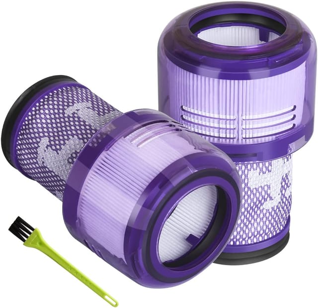 Lot De Deux Filtres De Rechange Pour Aspirateur V12 Ultra Thin Pour Nettoyage Efficace