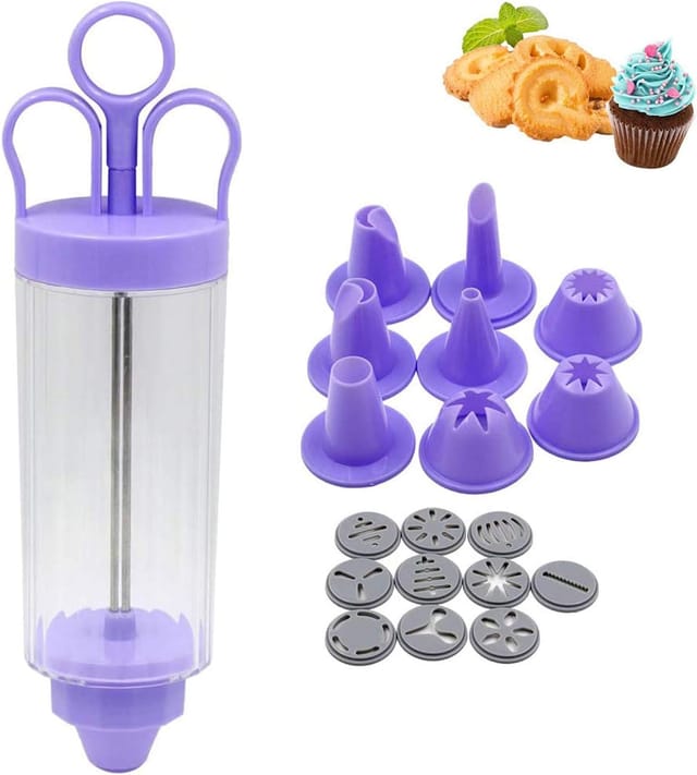 Pistolet À Pâtisserie Avec Dix Embouts Pour Décoration De Gâteaux Outil Pour Crème Et Glaçage Accessoire De Cuisine