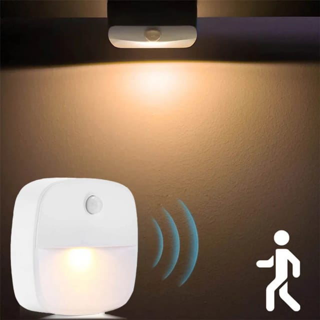 Prise Veilleuse Led Avec Détecteur De Mouvement Pour Escalier Chambre Et Couloir Éclairage Automatique Pour La Nuit