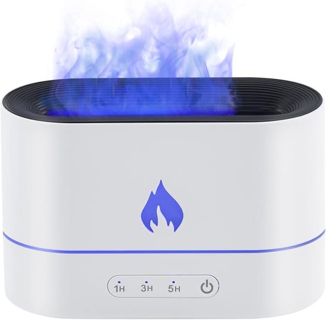Humidificateur Avec Effet Flamme Deux Cents Millilitres Trois Fonctions Pour Aromathérapie Et Ambiance Pour Chambre