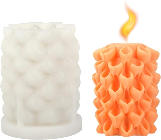 Moule À Bougie En Silicone, Moules À Bougie Pour Le Moulage, Moules À Bougie 3d, Moules En Silicone Pour Bougies Parfumées, Décorations Artisanales, Savons Faits Main