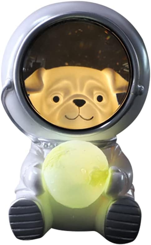 Veilleuse Astronaute, Veilleuse Led Astronaute, Veilleuse Ciel Étoilé Terre, Veilleuse Led Décorative Pour Chambre, Veilleuse En Résine À Thème Animal Pour Enfants (garçons Et Filles).