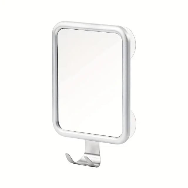 Miroir De Maquillage Anti Buée Avec Ventouse En Alliage D Aluminium Et Crochet Rond Sans Perçage Accessoire Pour Salle De Bain