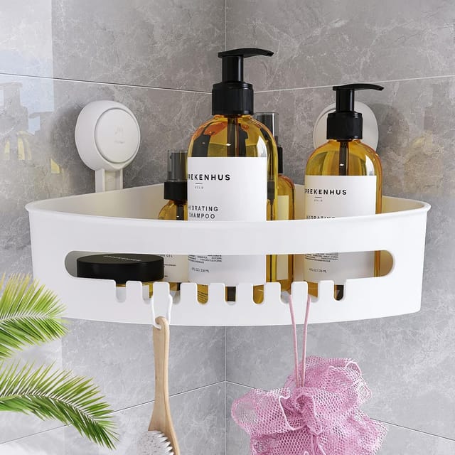 Étagère D Angle À Ventouse Sans Perçage Pour Douche Charge Dix Kilogrammes Pour Salle De Bain Et Cuisine