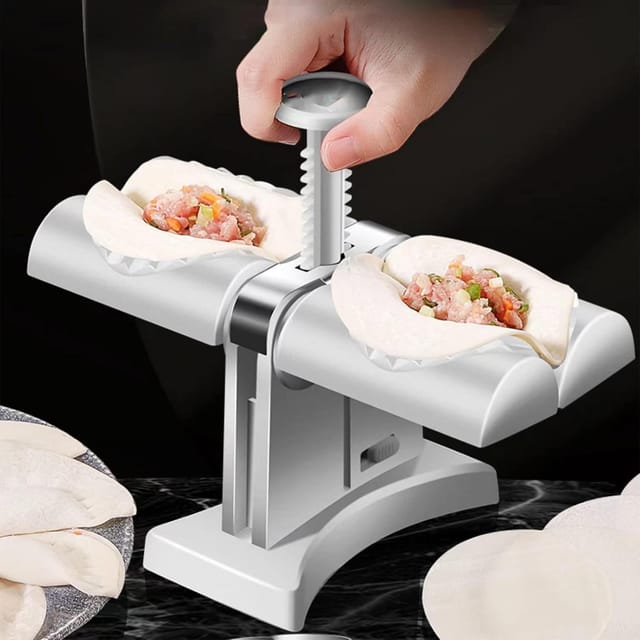 Moule À Raviolis Automatique Double Tête En Acier Inoxydable Pour Préparer Rapidement Des Pâtes Farcies Alimentaire