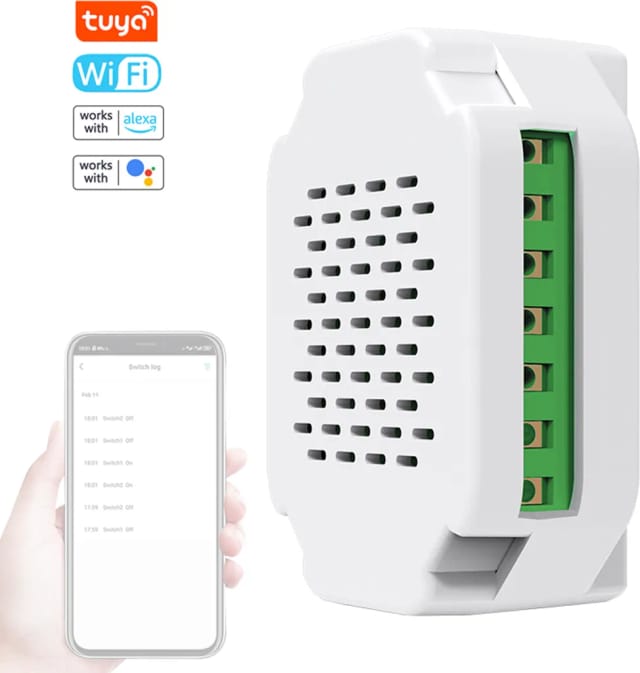 Interrupteur Wifi Tuya Pour Domotique Compatible Alexa Google Home Commande Vocale Application Smartphone