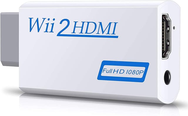 Adaptateur Wii Vers Hdmi 1080p Avec Sortie Audio Trois Virgule Cinq Millimètres Pour Tous Modes D Affichage Compatibilité Totale