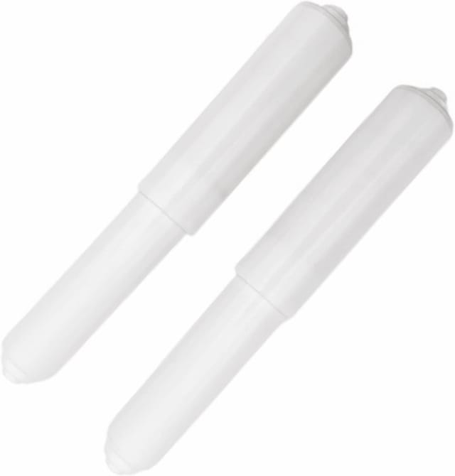 Support De Rouleau De Papier Toilette Blanc À Ressort Remplacement Pour Porte Rouleau Accessoire De Salle De Bain
