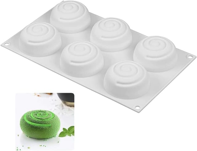 Moule En Silicone En Spirale Ronde 3d Pour Savon Et Pâtisserie Diy Outil De Modelage Pour Loisirs Créatifs