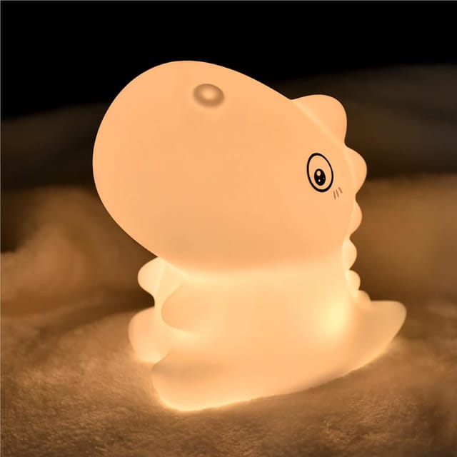 Lampe Dinosaure En Silicone, Décoration De Chambre Et Lampe De Chevet, Cadeau Pour Enfants, Mères Et Adolescents