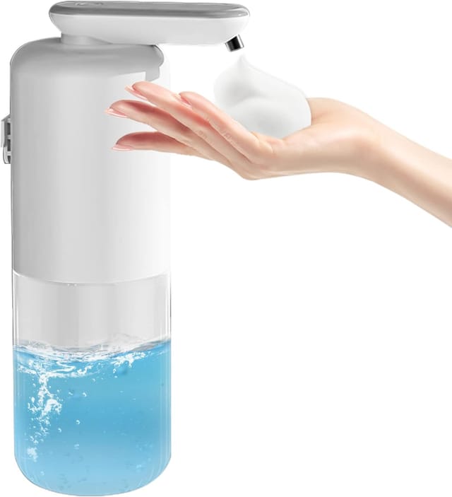 Distributeur De Savon Électrique Mural 350 Ml Sans Perçage, Rechargeable 3 Vitesses, Ipx5 Étanche Pour Salle De Bain Et Cuisine